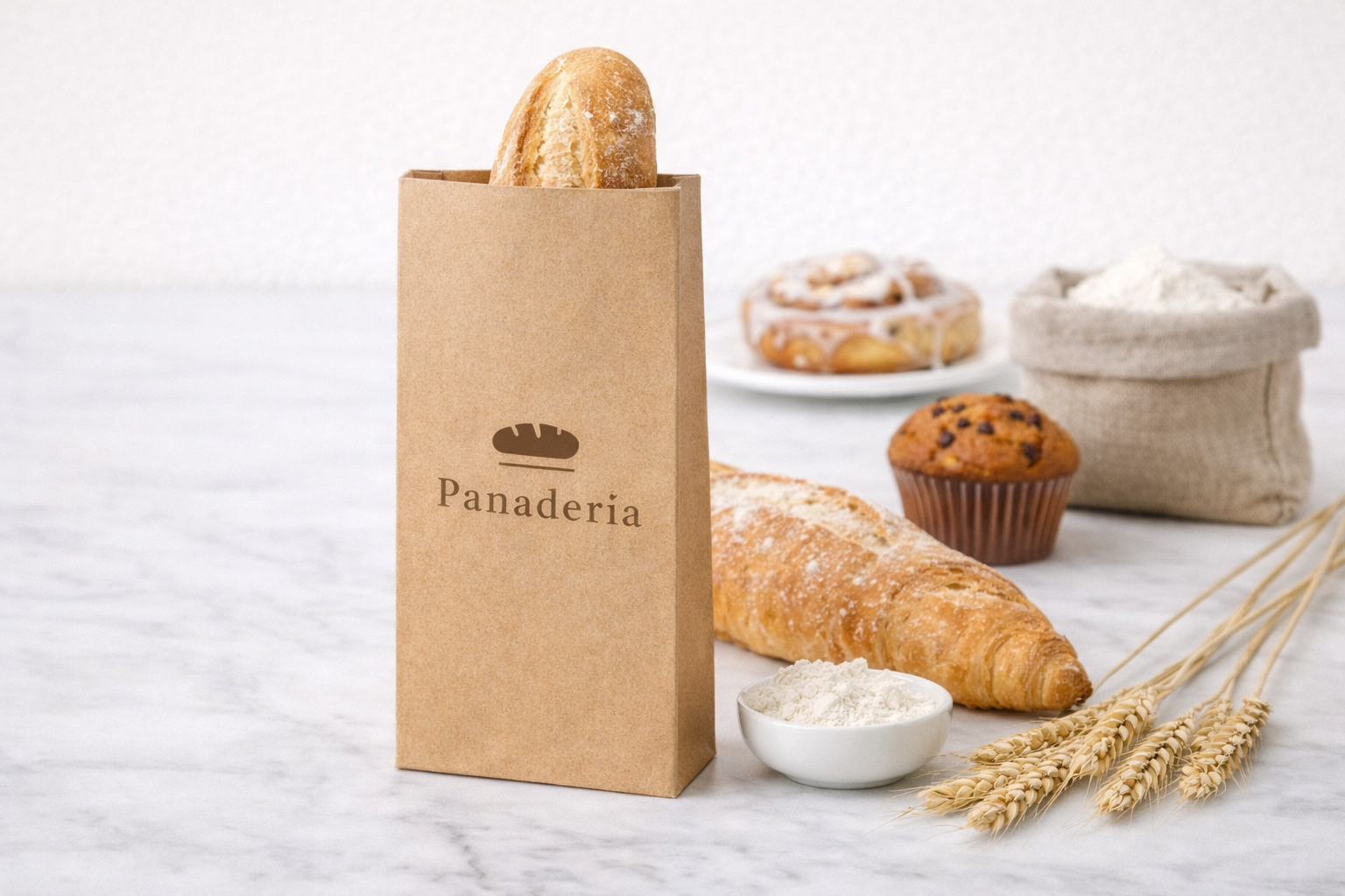 Bolsas de papel kraft para panadería y repostería